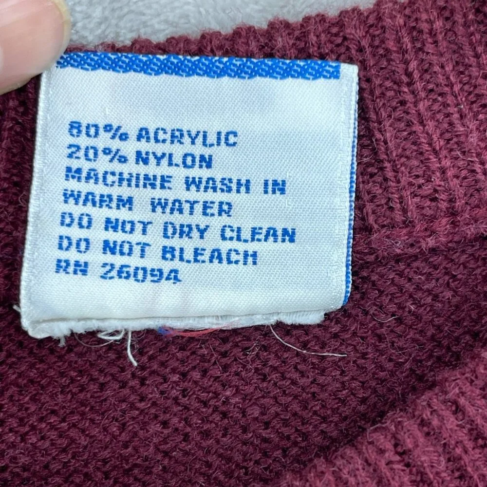 Champion Vintage Denver Parks and Recreation Burgundy Crewneck Sweater